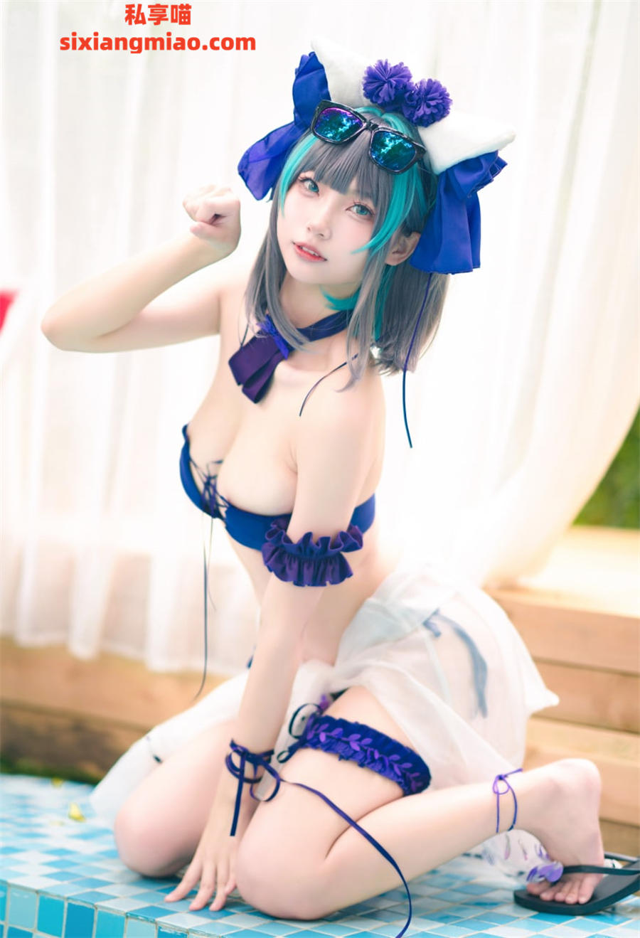 巨乳制服coser 橙喵不是萝莉控 cosplay写真合集下载