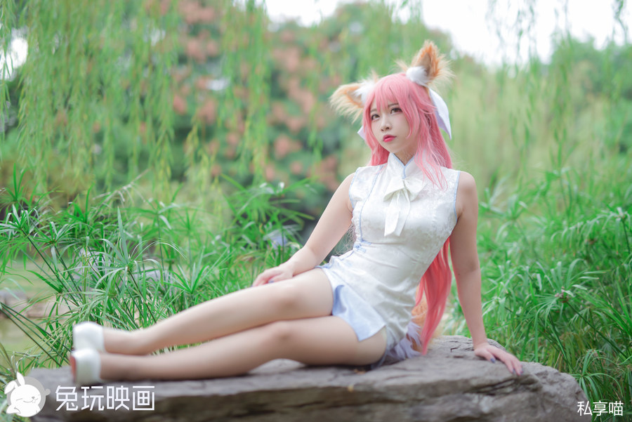 兔玩映画 B63.001 粉色格裙少女[49P-42MB]