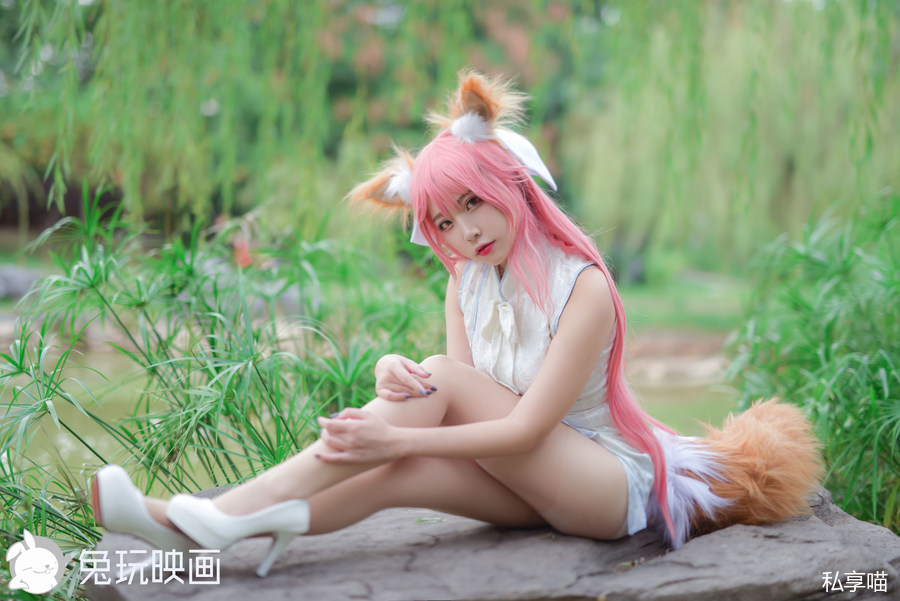 兔玩映画 B63.001 粉色格裙少女[49P-42MB]