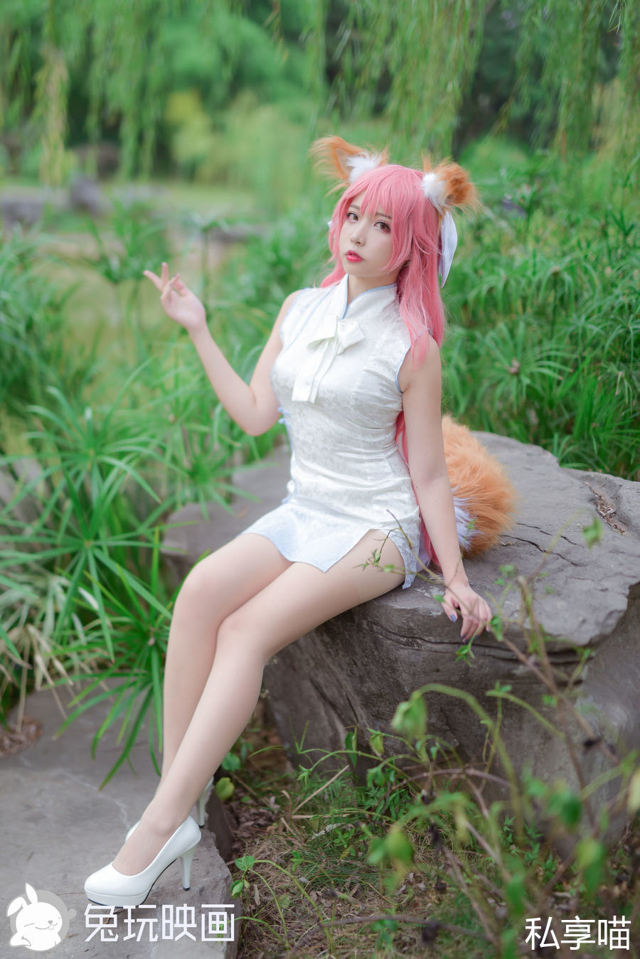 兔玩映画 B63.001 粉色格裙少女[49P-42MB]