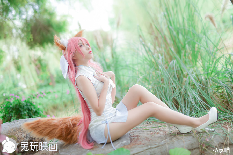 兔玩映画 B63.001 粉色格裙少女[49P-42MB]