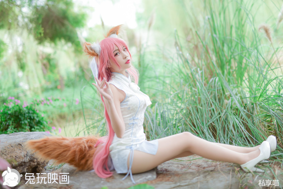 兔玩映画 B63.001 粉色格裙少女[49P-42MB]